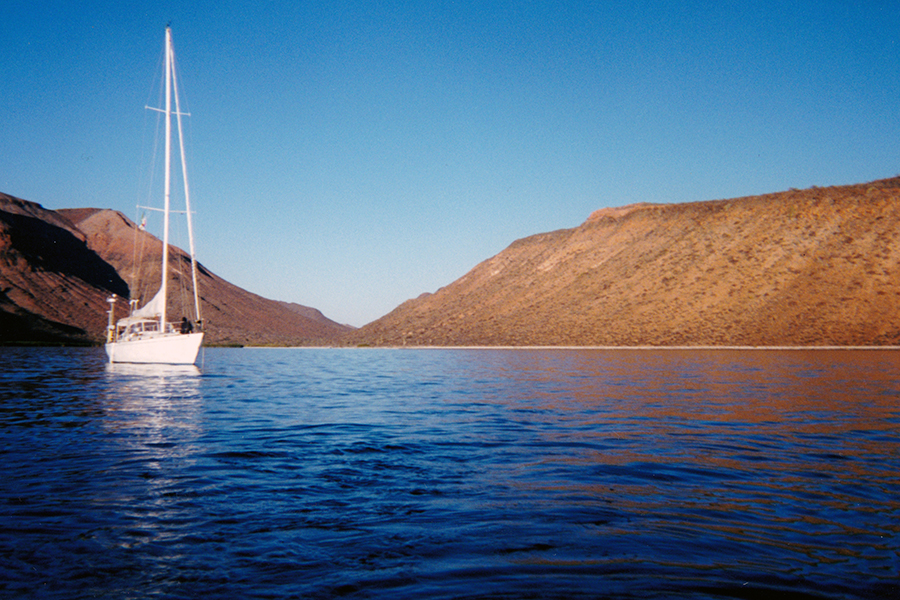 Anchored in Puerta Ballena